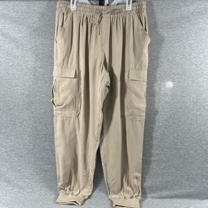INC International Concepts Womens X-Large Utility Jogger Pants Toasted Twine $79